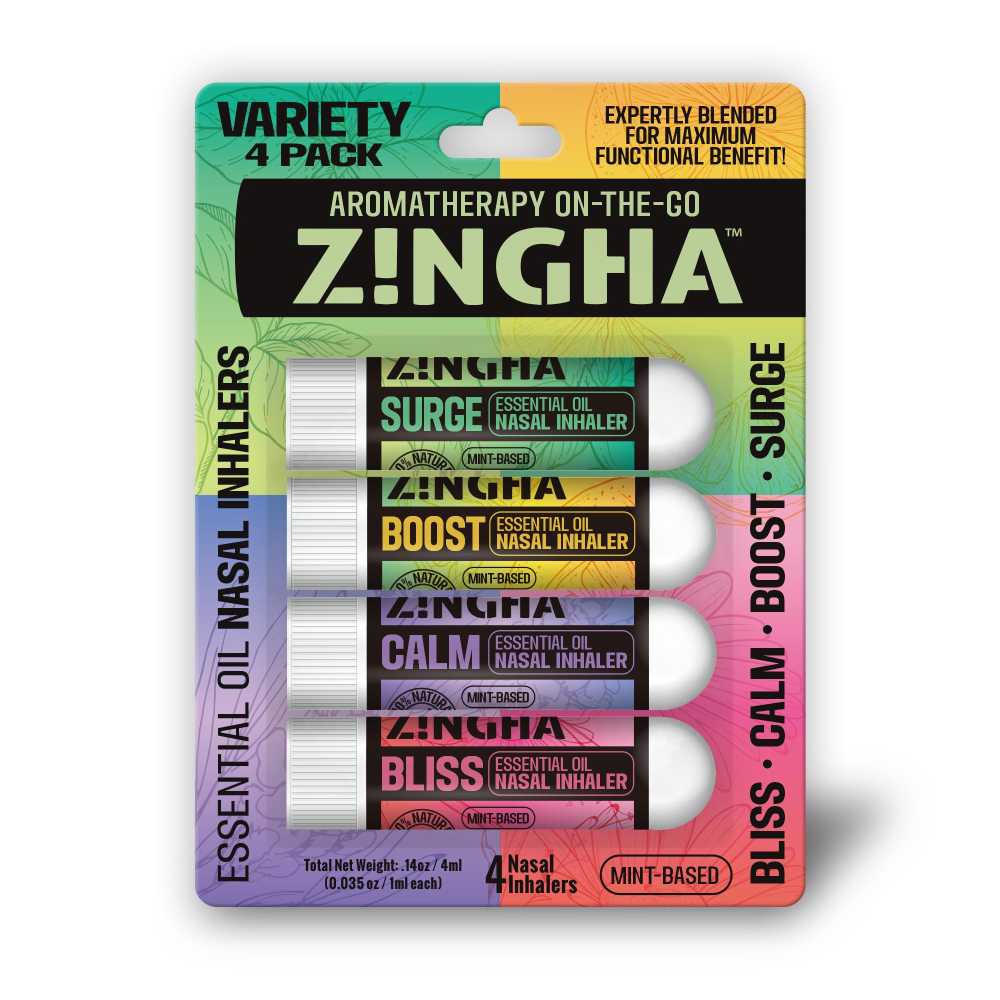 Amazon.com: Z!NGHA Natural Aromatherapy Nasal Stick Boost Focus